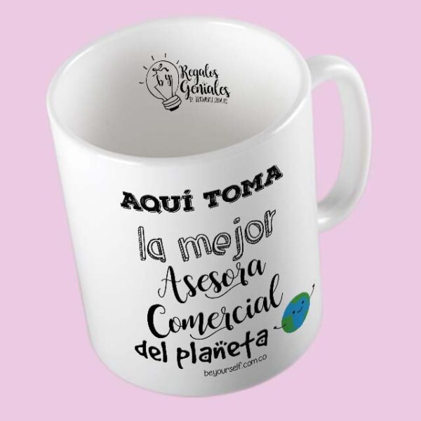 Pocillo Mejor Asesora Comercial - Imagen 2
