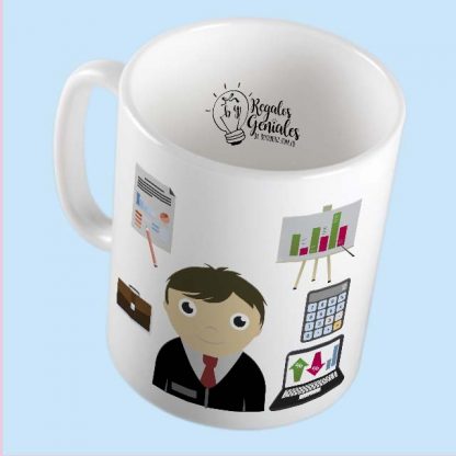 mug pocillo taza mejor contador del planeta regalo para hombre contador