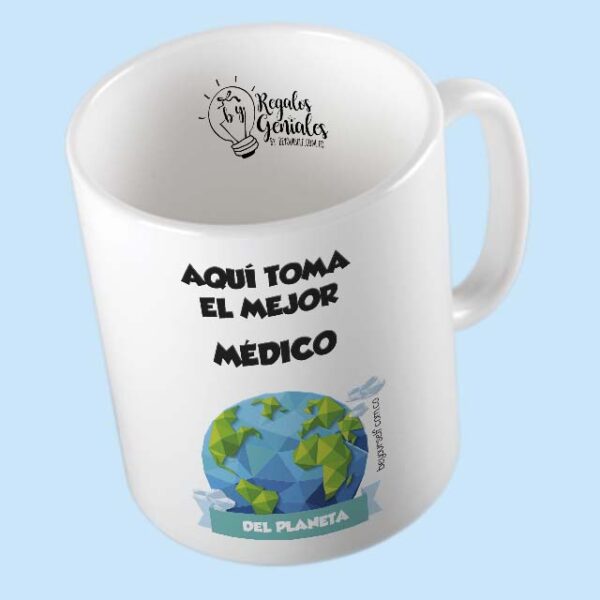 mug pocillo taza mejor medico del planeta regalo para hombre medico