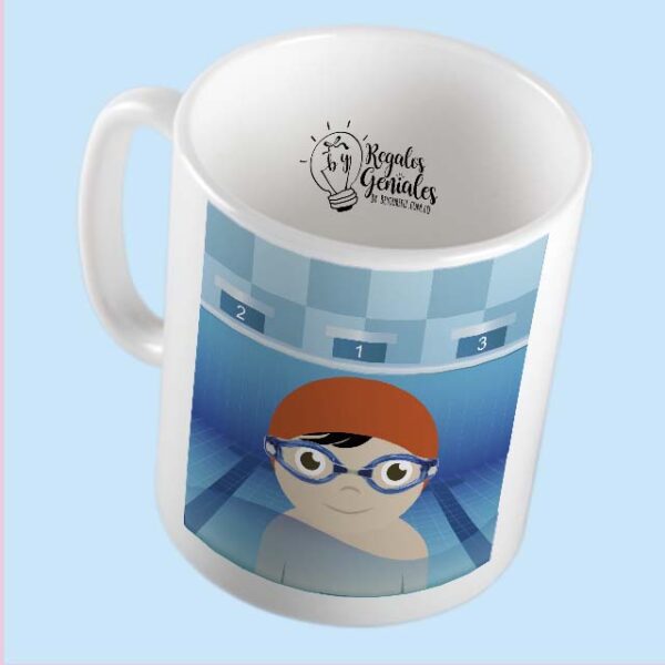 mug pocillo taza mejor nadador del planeta regalo para hombre
