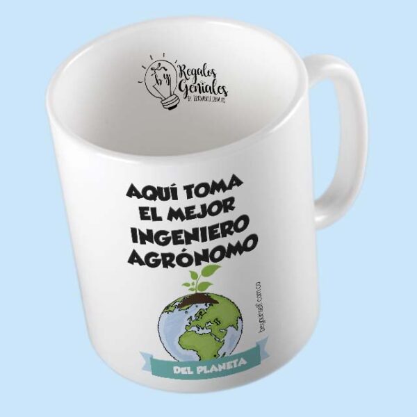 mug pocillo taza mejor ingeniero agronomo del planeta regalo para hombre ingeniero agronomo