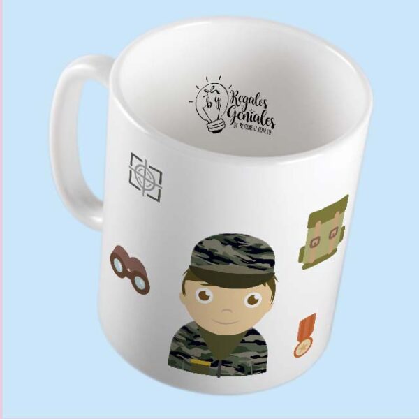 mug pocillo taza mejor militar del planeta regalo para hombre militar