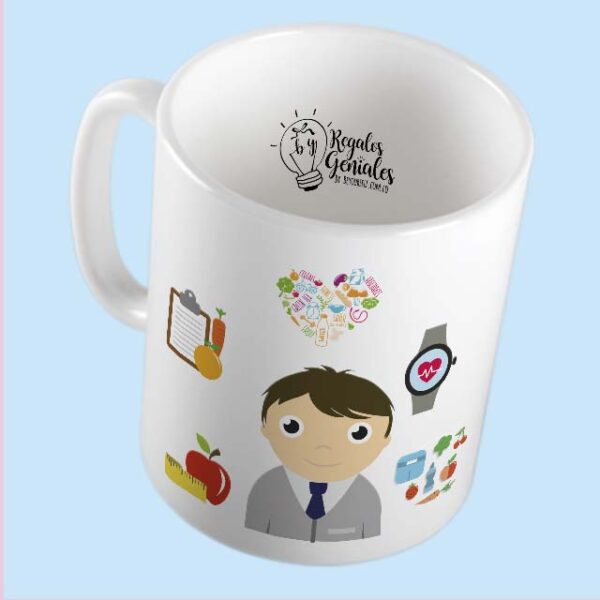 mug pocillo taza mejor nutricionista del planeta regalo para hombre nutricionista