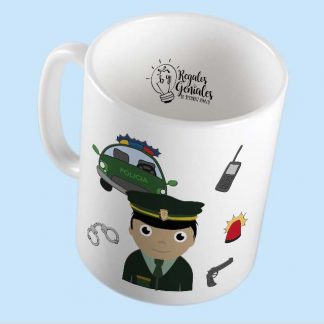 mug pocillo taza mejor policia del planeta regalo para hombre policia