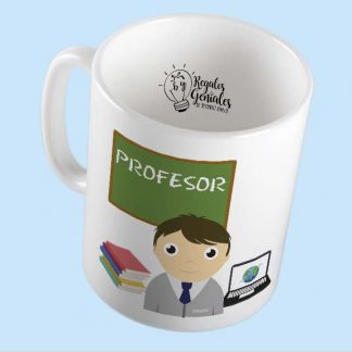 mug pocillo taza mejor profesor del planeta regalo para hombre profesor