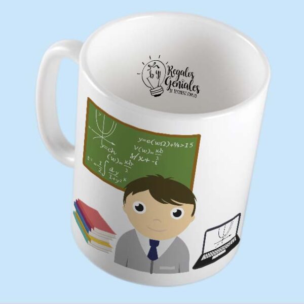 mug pocillo taza mejor profesor de matematicas del planeta regalo para hombre profesor
