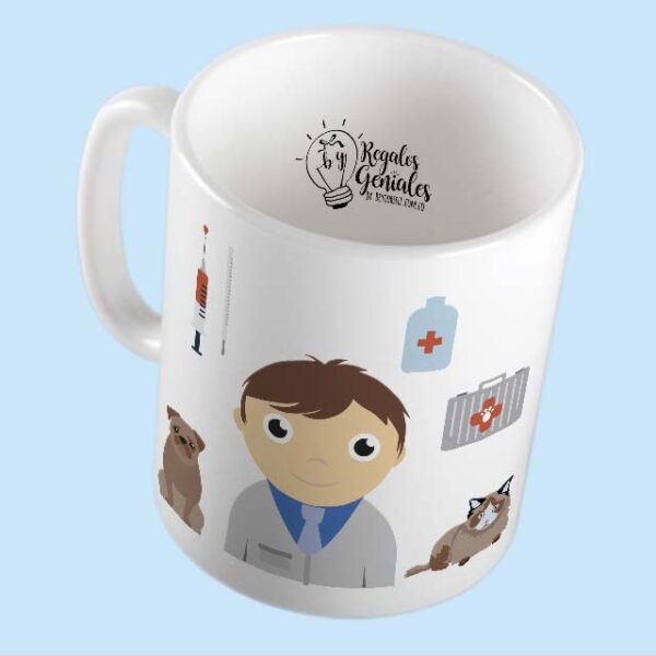 mug pocillo taza mejor veterinario del planeta regalo para hombre veterinario