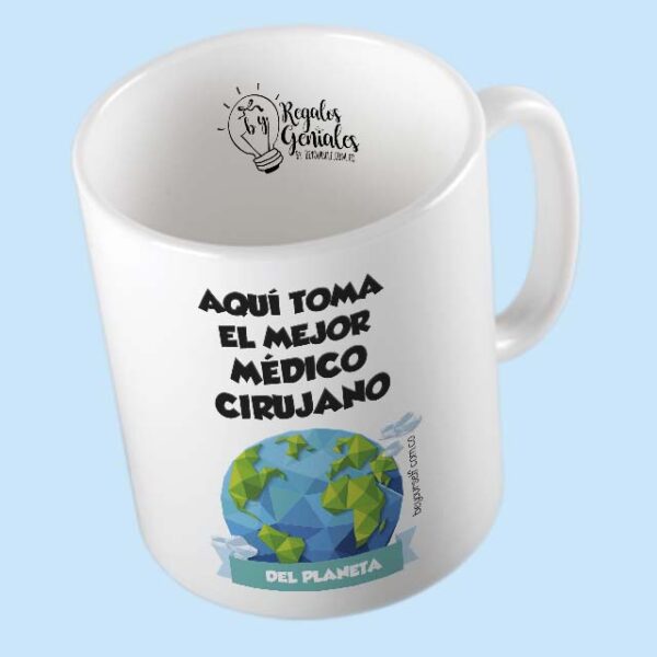 mug pocillo taza mejor medico cirujano del planeta regalo para medico cirujano hombre