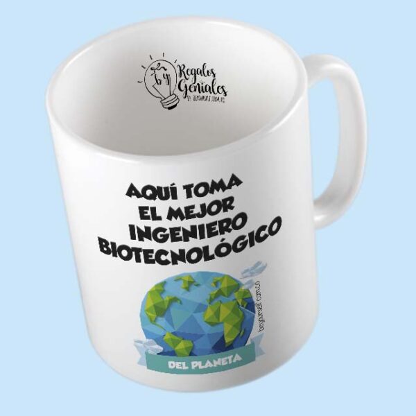 mug pocillo taza mejor ingeniero biotecnologico del planeta regalo para hombre ingeniero biotecnologico