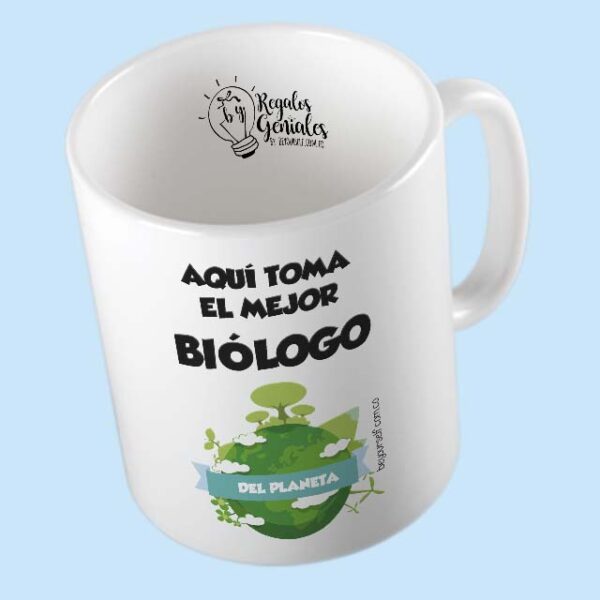 mug pocillo taza mejor biologo del planeta regalo para hombre