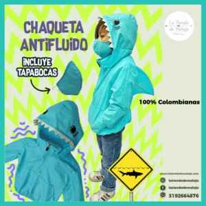 Chaqueta tiburón antifluido protección para niños y niñas